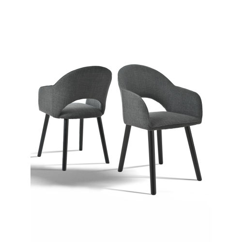 (Charcoal Grey, Set of 2) Goeurvant Dining Chairs