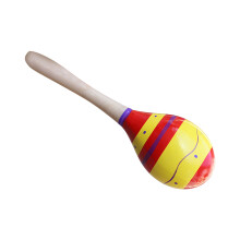 Wooden Maraca Hand Percussion Rattle for Kids, 20cm Rumba Shaker