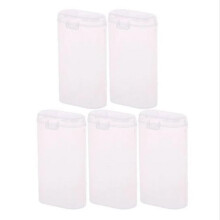(5PCS) Lightweight Clear Battery Case for Travel & Home