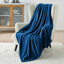 (Teal, Single: 130 cm x 150 cm.) Solid 310 GSM Fleece Blanket Warm Thick Soft Fluffy Bed Mink Sofa Throw