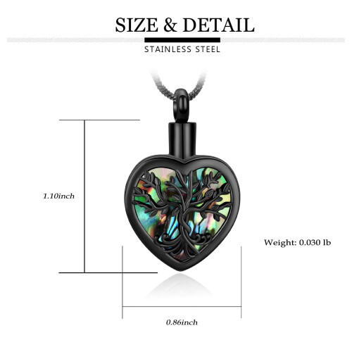 Tree of Life Necklace Abalone Shell Pendant 1