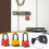Outdoor Lasagna Padlock, Rustproof and Rainproof Locks for Doors, Patio, and Security 3