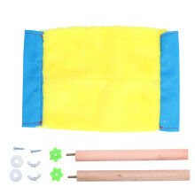 Bird Playset: Natural Materials, Bird Sports For Small Medium Birds, Portable Warm Plush Hang On The Cage Easy To Use Good Rest, Easy Installation,