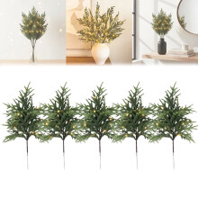 PreLit Pine Branches for Vase 5 Pcs