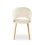 (Ivory, Set of 2) Velvet Dining Chairs with Arm Support, Armchairs with Wood Legs for Kitchen, Home 10