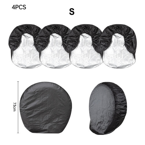 Capa protetora para pneus de RV, conjunto de 4 peças, à prova de chuva e com proteção solar.