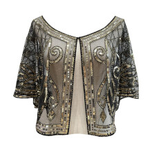 Châles pour femmes, style années 20, châles à sequins et perles, parfaits pour les robes de soirée, fêtes, mariages, occasions formelles et