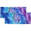 Tie Dye Window Valance Boho Abstract Spiral Blue Purple 1