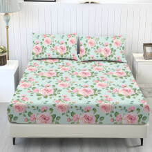 Ensemble de draps 3 pièces pour lit queen, doux, frais et confortable, poches profondes de 25 cm, rose clair, entretien facile, utilisable en toutes