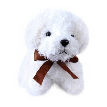 Cachorro de pelúcia Poodle, realista e macio, feito à mão, em pé. Presente de Natal e aniversário para meninos e meninas.