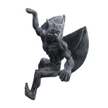 Gargouille décorative à suspendre pour clôture | Décoration murale extérieure - Statue de jardin suspendue détaillée | Gargouille gothique