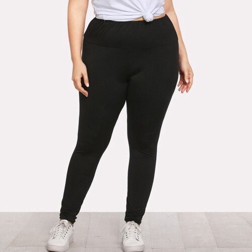 Women's Plus Size Black Leggings XXXXXL 1