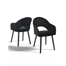 (Black, Set of 4) Goeurvant Dining Chairs