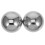 Stainless Steel Baoding Balls Silver 2 pcs 6