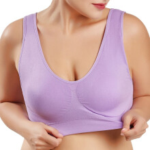 Fashion Sexy Woman Bra With Chest Pad Seamless Underwear Women'S Big Chest No Steel Ring Droop Large Size Beauty Back Bra Vest