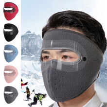 Winter winddicht gezichtsmasker met transparant oogvenster, zacht