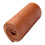 Hand-sewn leather steering wheel wrap brown embossed pattern 1