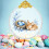 Golden Easter Glass Pendant 2D Flat Ornament 1