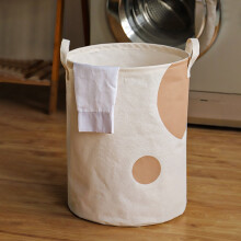 Panier à linge pliable grande capacité en coton et lin, organisateur de rangement pour vêtements et jouets, panier multifonctionnel avec poignées