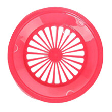 Home Barbecue Plate Party Plate Colourful Special Plastic Dinner Plate,Red,1PC