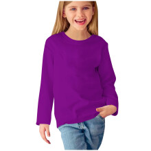 FFENYAN Kinder T-shirt met ronde hals en lange mouwen, 3-13 jaar