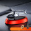 Automatic Solar Power Rotating Airplane Helicopter Car Perfume Auto Alloy red 1