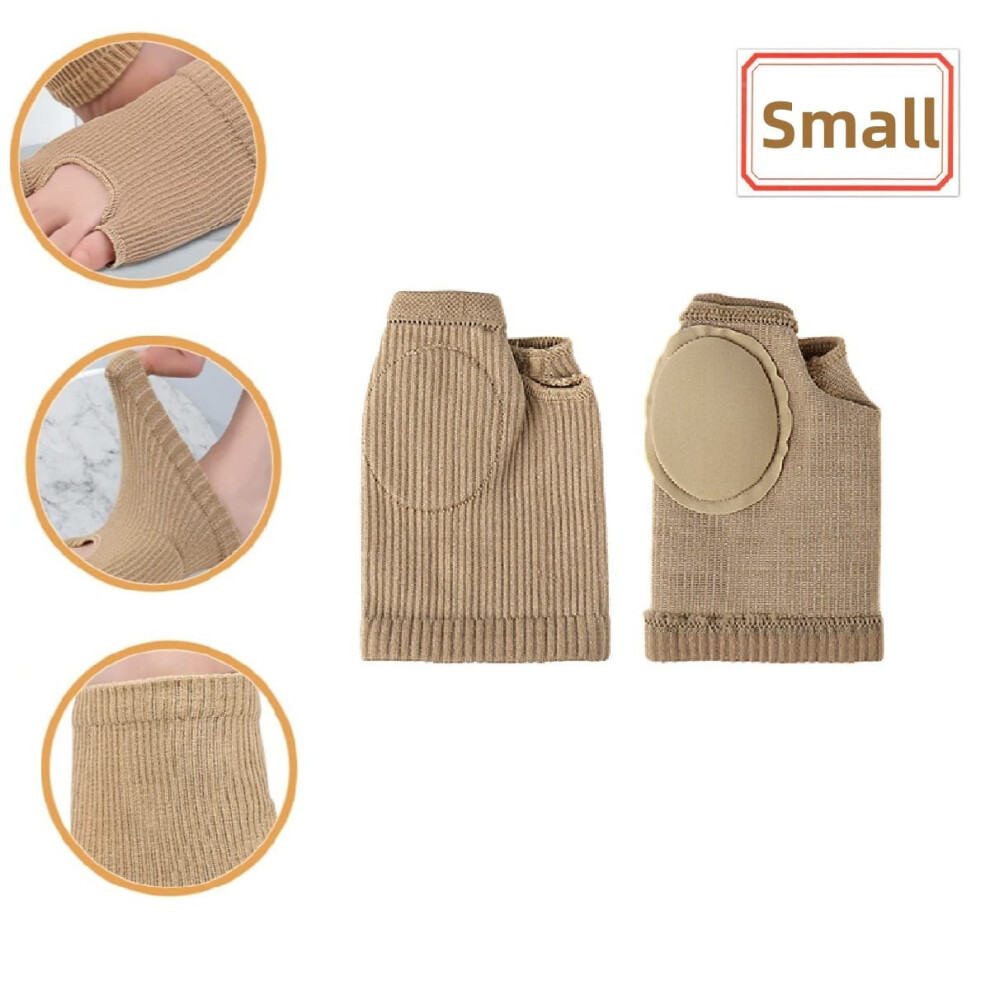Beige Metatarsal Pads For Women & Men Â Gel Ball-Of-Foot Cushions, Soft Fabric Sleeves For Pain Relief (, Small)