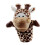 Knuffelbare pluche handpop met beweegbare mond (1 stuk) 1