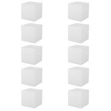 20 Pcs Foams Ornament DIY Handicrafts Square Cubes Toddler Child White