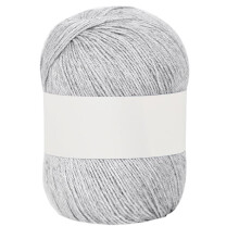 Soft Cotton/Wool Yarn for Crochet, Knitting, Weaving – Solid Gray, Ideal for Sweaters, Hats, Socks, Gloves & Crafts (Compatible with Standard Tools)