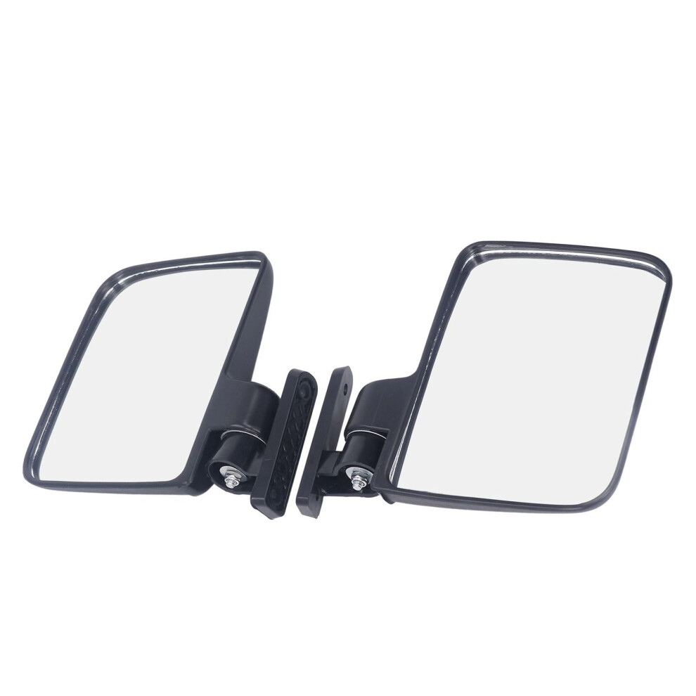 Golf Cart Side Mirrors, 1 Pair Clear Convex Wide View Impact Resistant Rearview Mirrors For Most Golf Carts 9180435352989