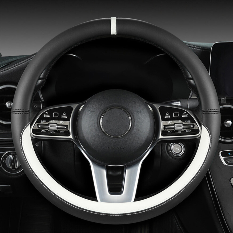 Car Steering Wheel Cover Protector, Non-Slip Bottom, Breathable & Anti-Slip, Fits 14.5-15" Wheels, Easy Install 9180435351135