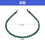 Fascia per capelli da donna con strass, verde, 13,5 cm x 0,6 cm 3