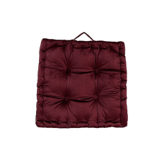 Square Velvet Floor Pillow, Thick Meditation Cushion for Yoga & Living Room – 16.5"x16.5"x4"