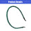 Fascia per capelli da donna con strass, verde, 13,5 cm x 0,6 cm 5