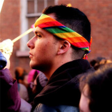 2 Pcs Rainbow Bandana Accessory Fancy Dress Headbands Handkerchief Bandana Scarf for Men Women Neck Scarf Accessories