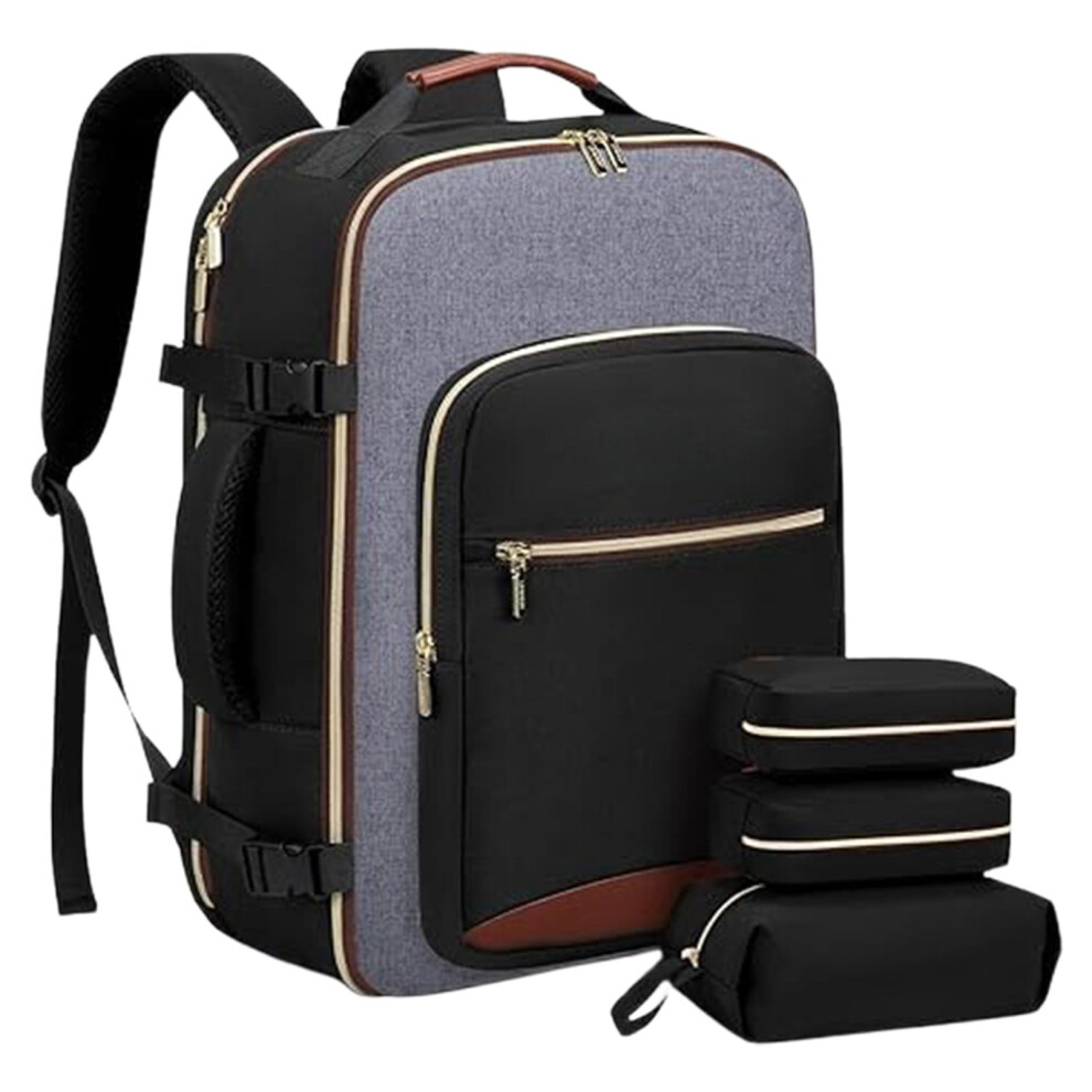 Travel Backpack 40L With 3 Packing Cubes And 17" Laptop 9066521671816