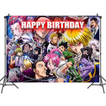Bannière décorative HUNTERxHUNTER pour anniversaire, 35''30''