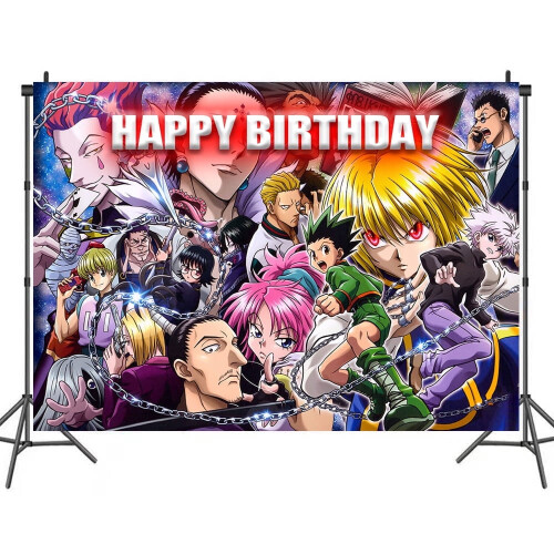 Bannière décorative HUNTERxHUNTER pour anniversaire, 35''30''
