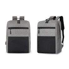 Rucsac de mână din trei piese, tip rucsac pentru bărbați, tip USB cu încărcare, pentru laptop, geantă de mare capacitate pentru studenți