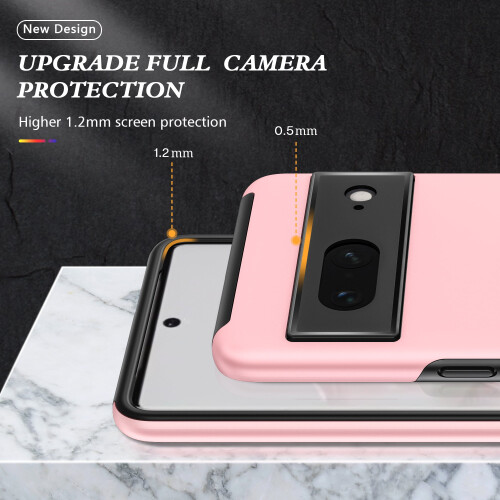 Θήκη για Google Pixel7, Μεταξωτή μαλακή θήκη για ανθεκτικό στην αφή με θήκη δαχτυλιδιού, 2