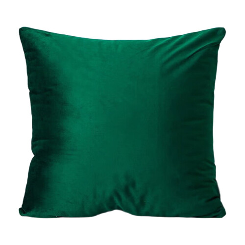 Green Velvet Throw Pillow 45x45cm with Insert