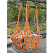 1x1M Polyester Cargo Hoisting Net, 300KG Load, Wear-Resistant Square Mesh for Loading/Unloading