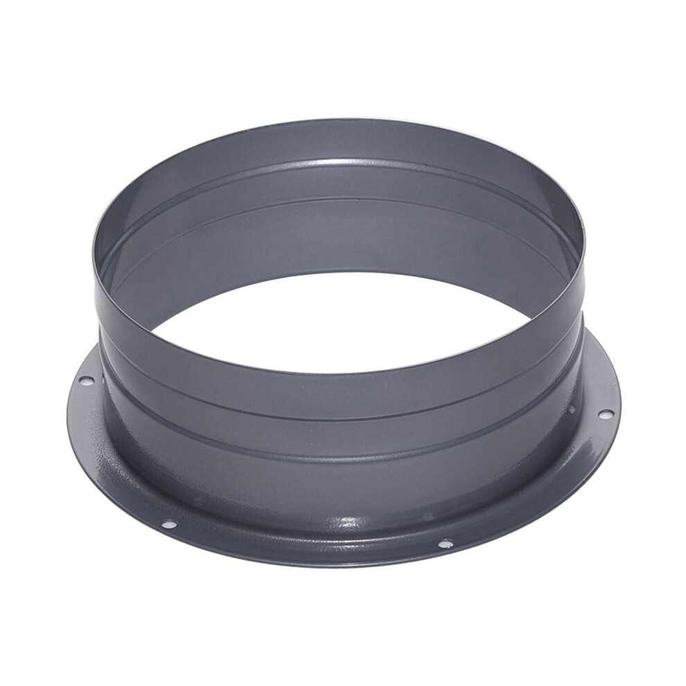 Air Vent Duct Connector Flange Easy Installation Round Pipe Metal Garage Heating 150Mm 9558830156233