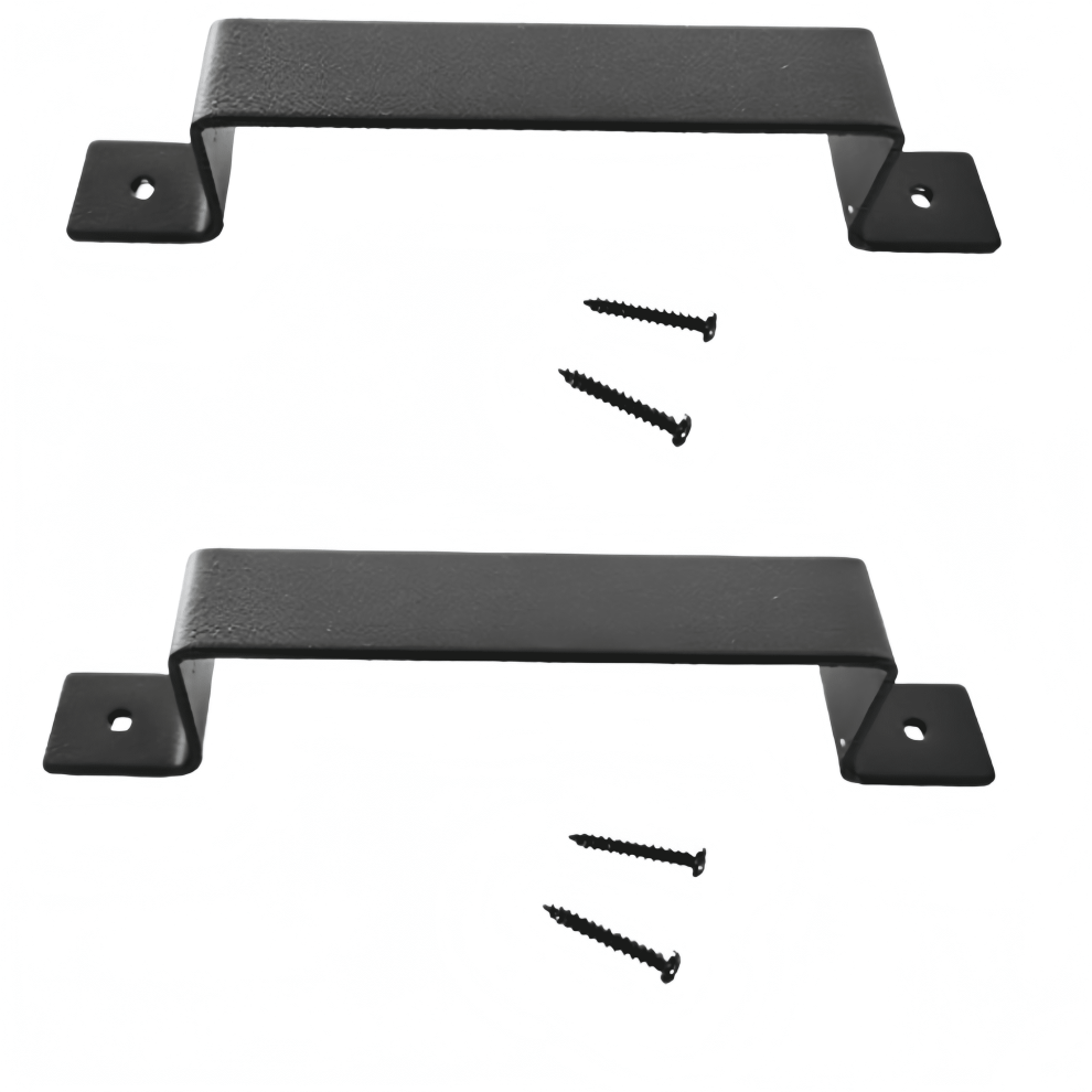 2Set Durable Carbon Steel Barn Door Handles In Stylish Design For Home Decor 9558830158329