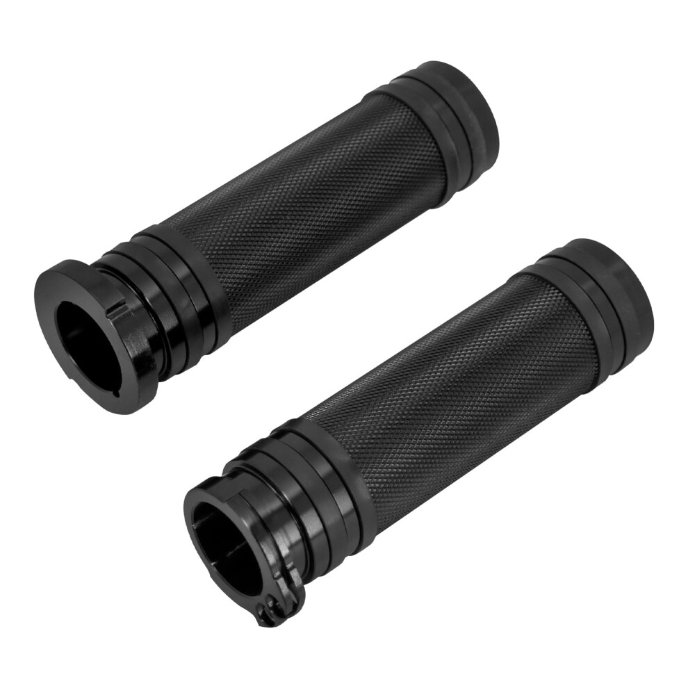 1" Cnc Handlebar Hand Grips Fit For Harley Sportster Dyna Fatboy Softail Xl Xr 9558830158008