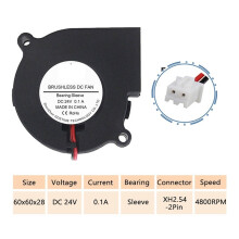 5 Pieces LOT DC 12V 2Pin 60mm 6cm 60x28mm 6028 Small Cooling Centrifugal Blower Fan Ball Bearing Turbo Fan Cooler,Control air intake
