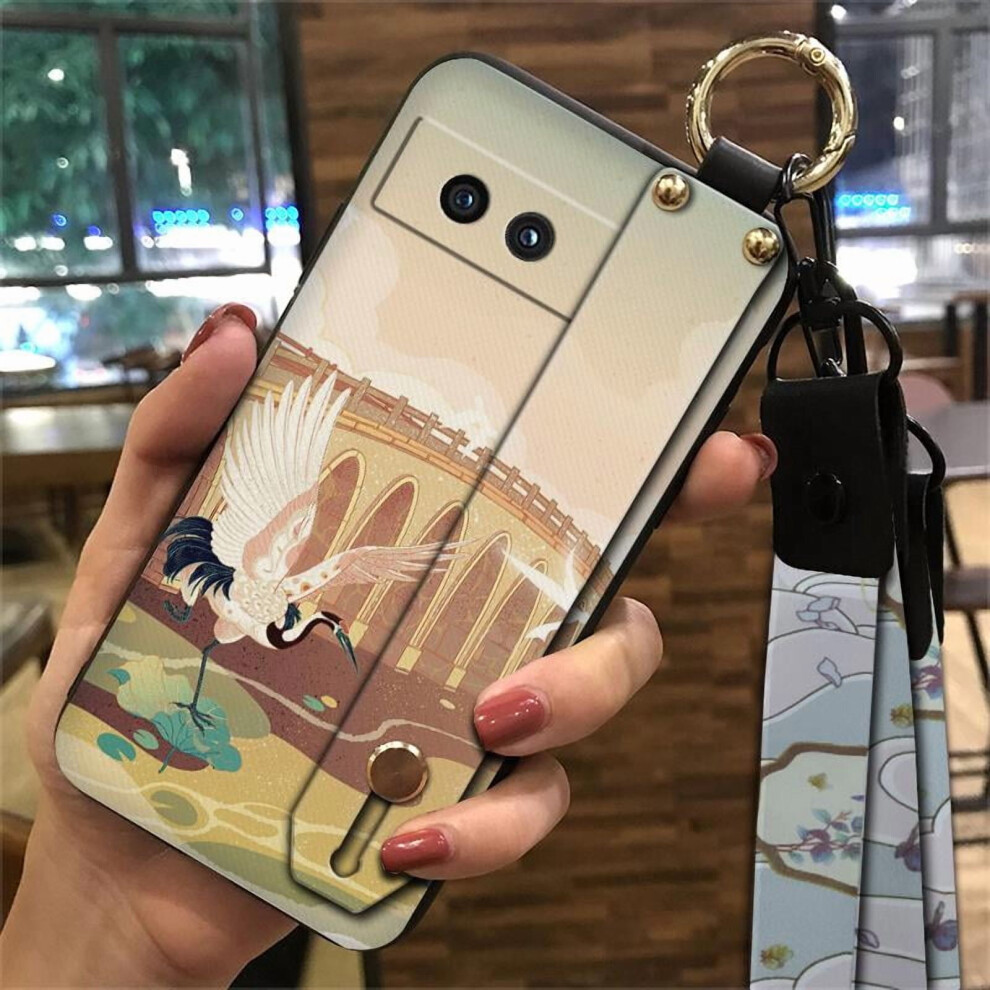 Google Pixel 8A Silicone Case With Wristband Lanyard And 908436872263