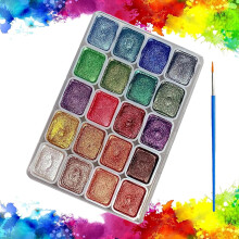 Forestry Watercolor Paint Set with Metallic and Shimmer