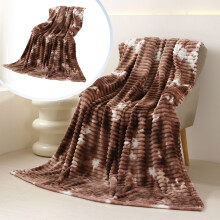 Oversized Velvet Blanket, Luxury Throw Blanket, Thick Winter Nap Cover for King Bed, Winter Warmth Products, Home Decor (B)